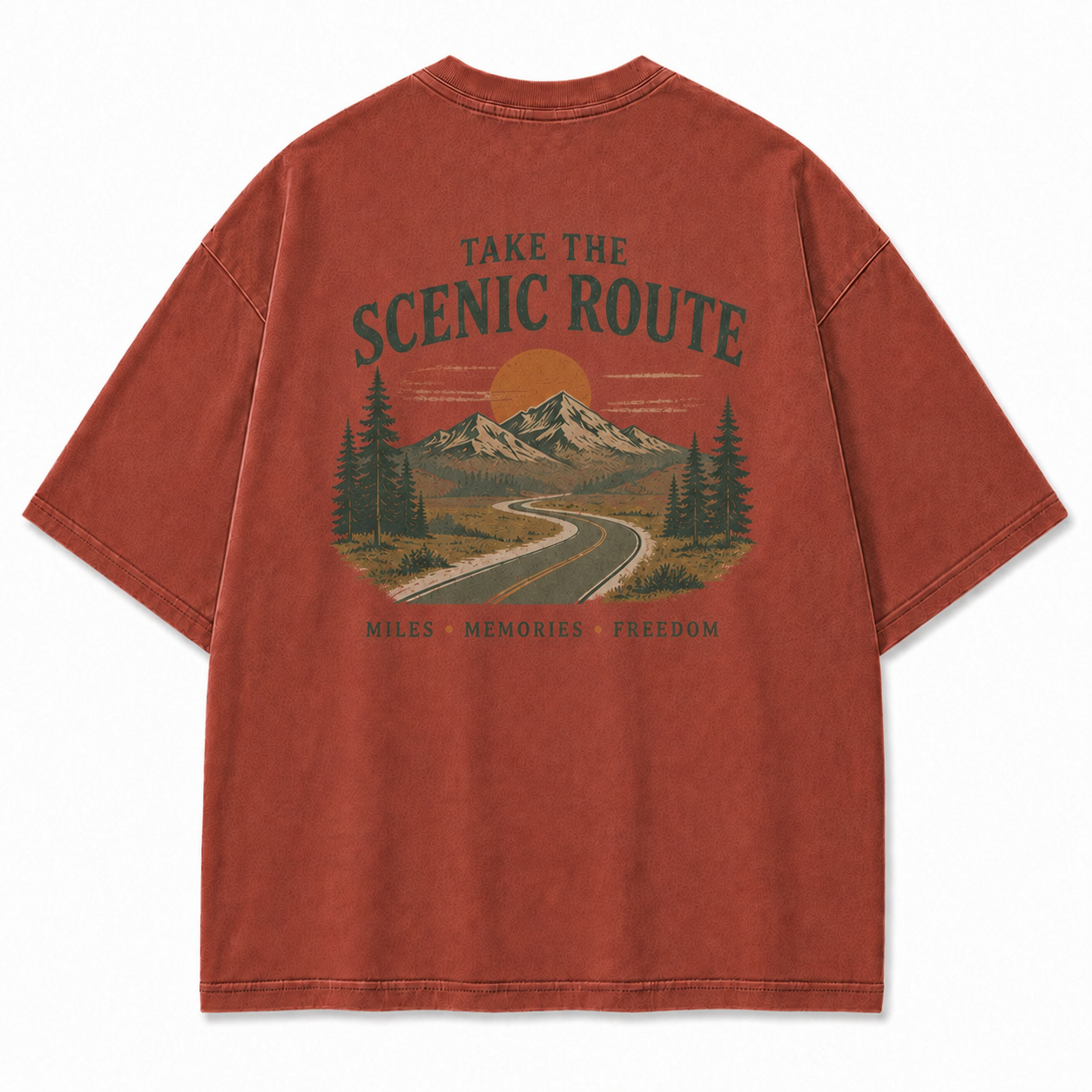 Where the Scenic Route Turns Miles into Memories Tee
