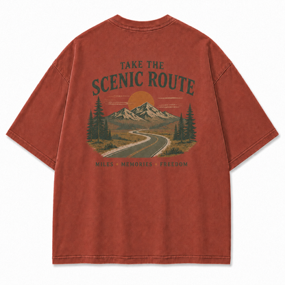 Where the Scenic Route Turns Miles into Memories Tee