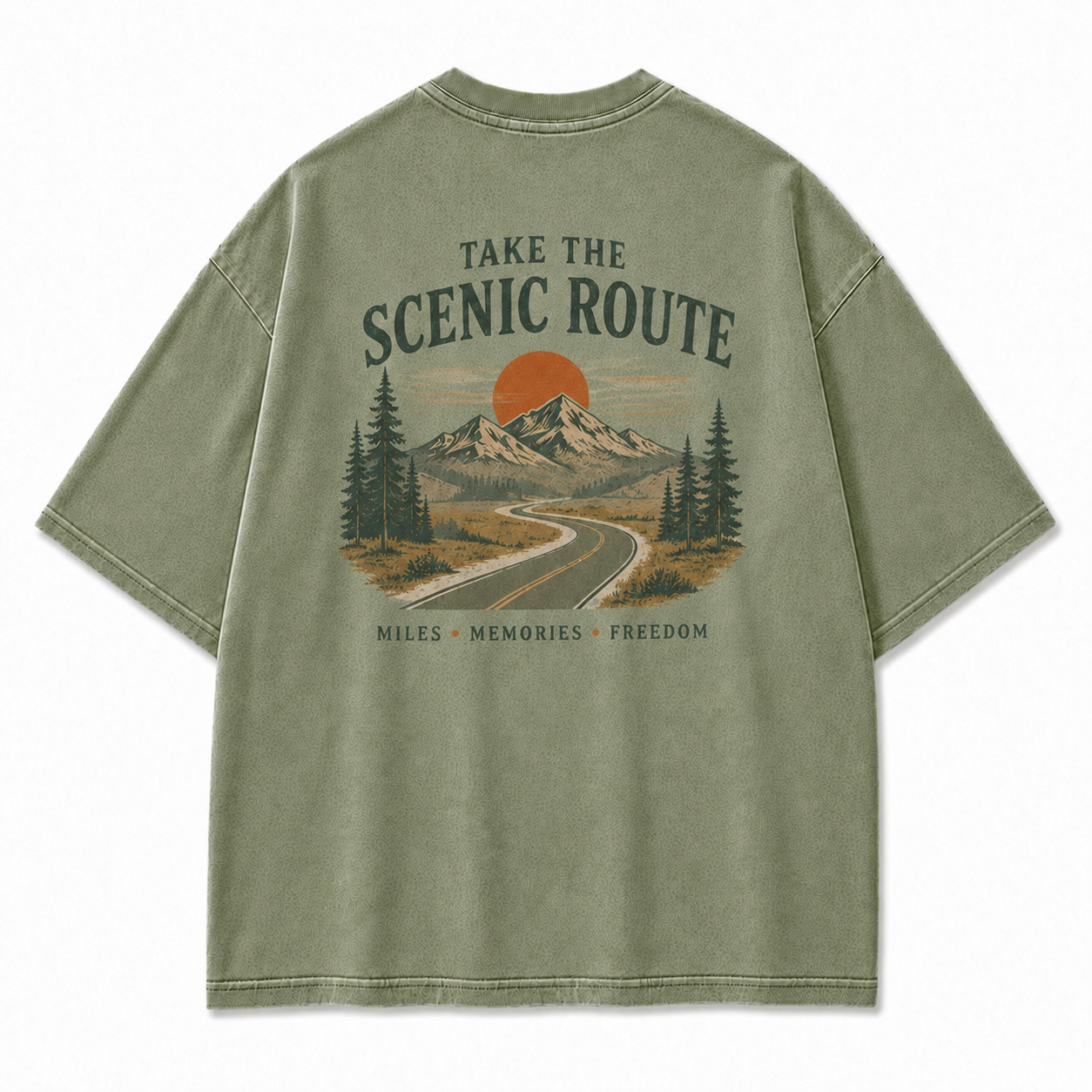 Where the Scenic Route Turns Miles into Memories Tee