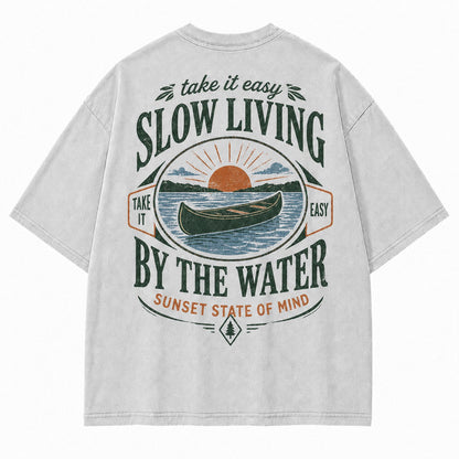 Slow Living By the Water Tee