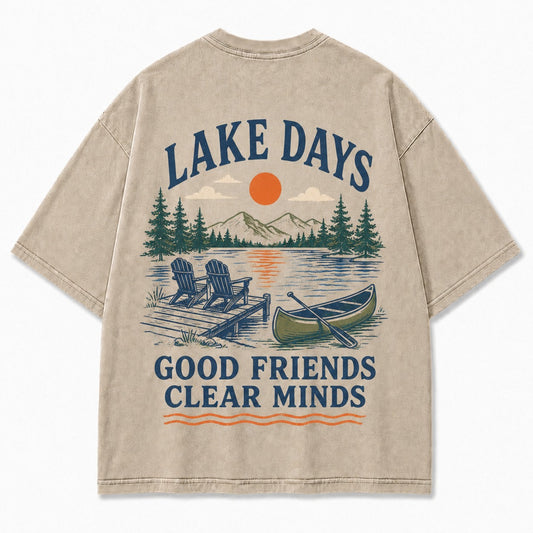 Lake Days Good Friends Tee