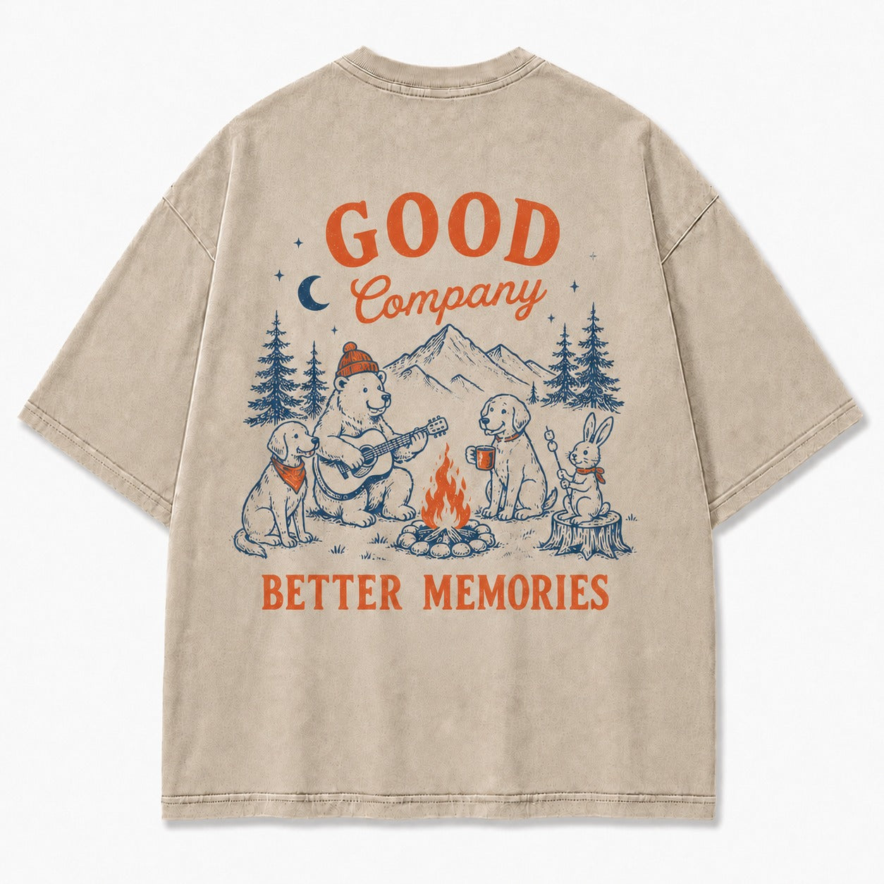 Campfire Friends Adventure Graphic Tee