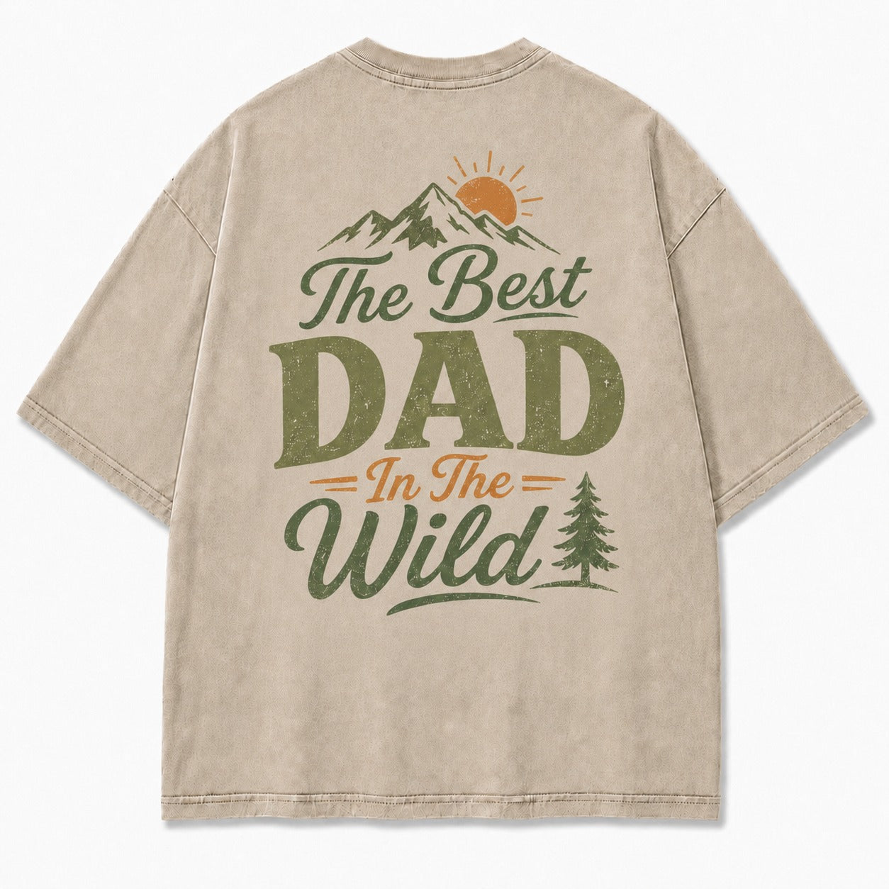 The Best Dad In The Wild Washed T-Shirt