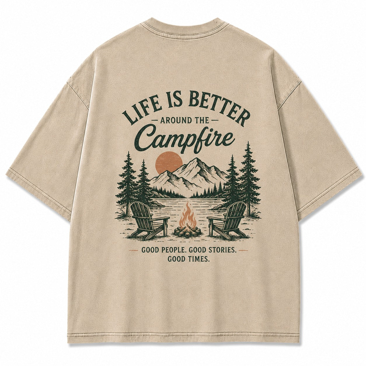 Campfire Evenings Outdoor Graphic Tee