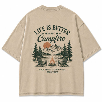 Campfire Evenings Outdoor Graphic Tee