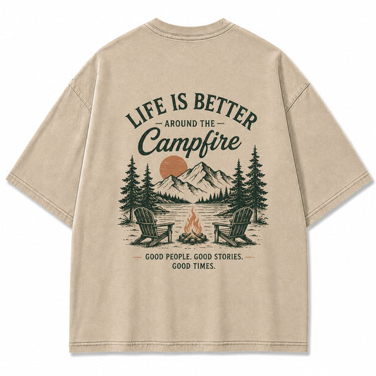 Campfire Evenings Outdoor Graphic Tee
