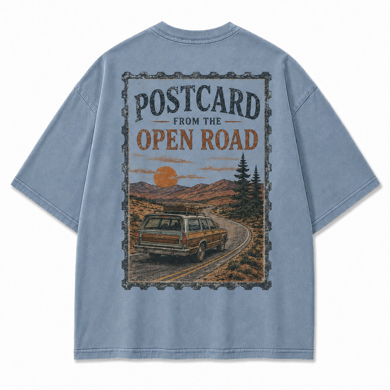 Postcard From the Open Road Tee