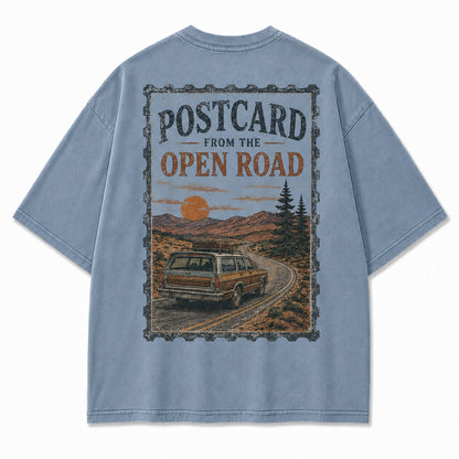 Postcard From the Open Road Tee