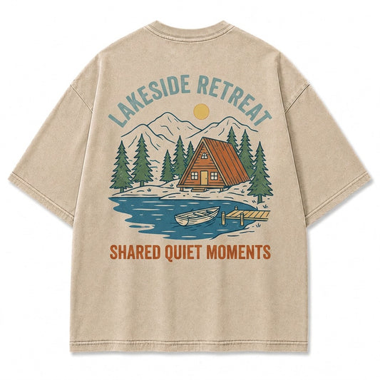 Lakeside Retreat Shared Quiet Moments Graphic Tee