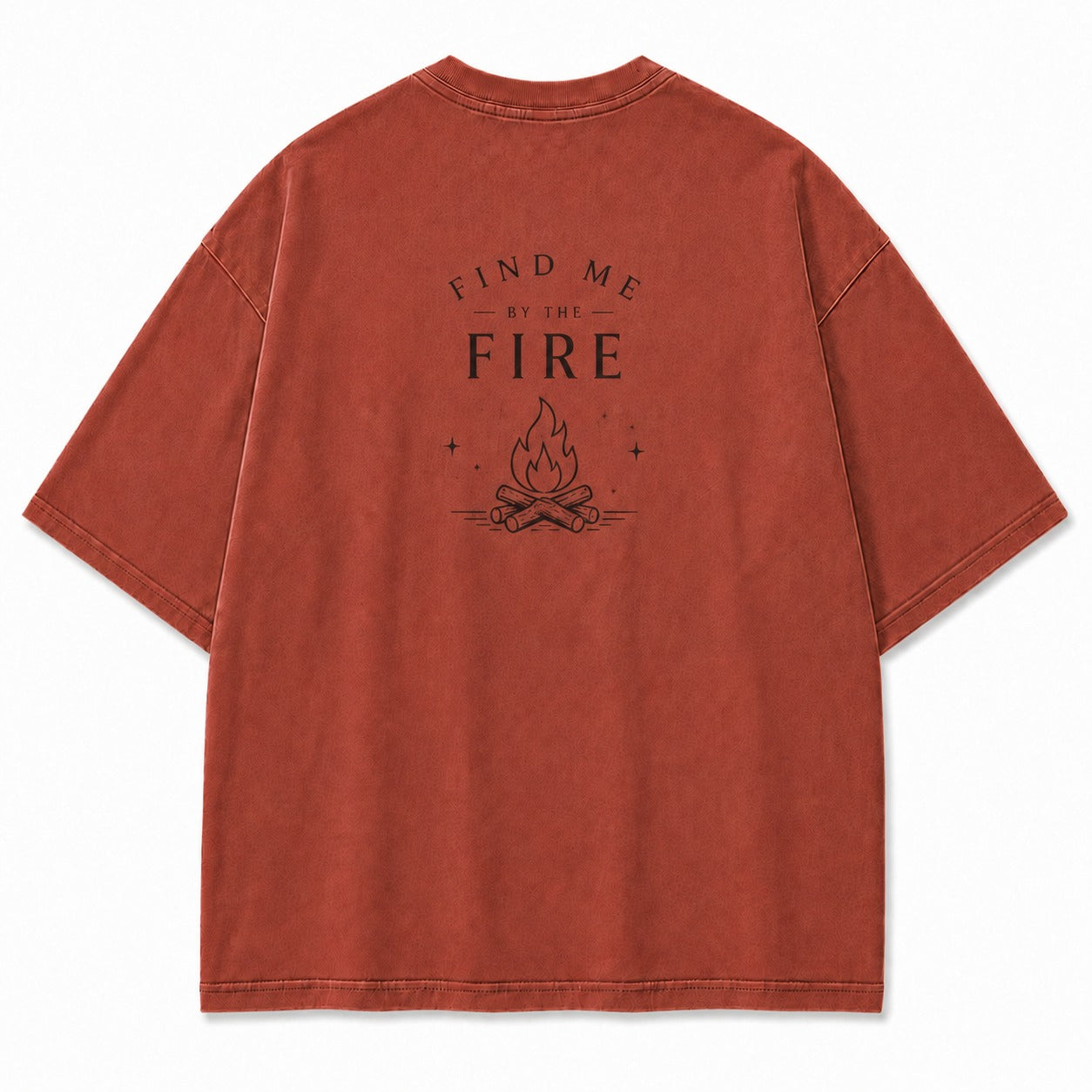 Find Me by the Fire Minimalist Campfire Tee