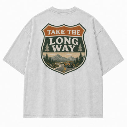 Take the Long Way Road Trip Tee