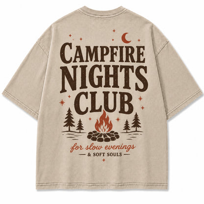 Campfire Nights Club Relaxed Graphic Tee