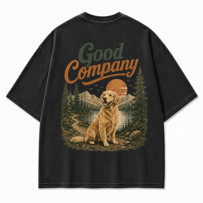 Where Good Company Comes with Four Paws Tee
