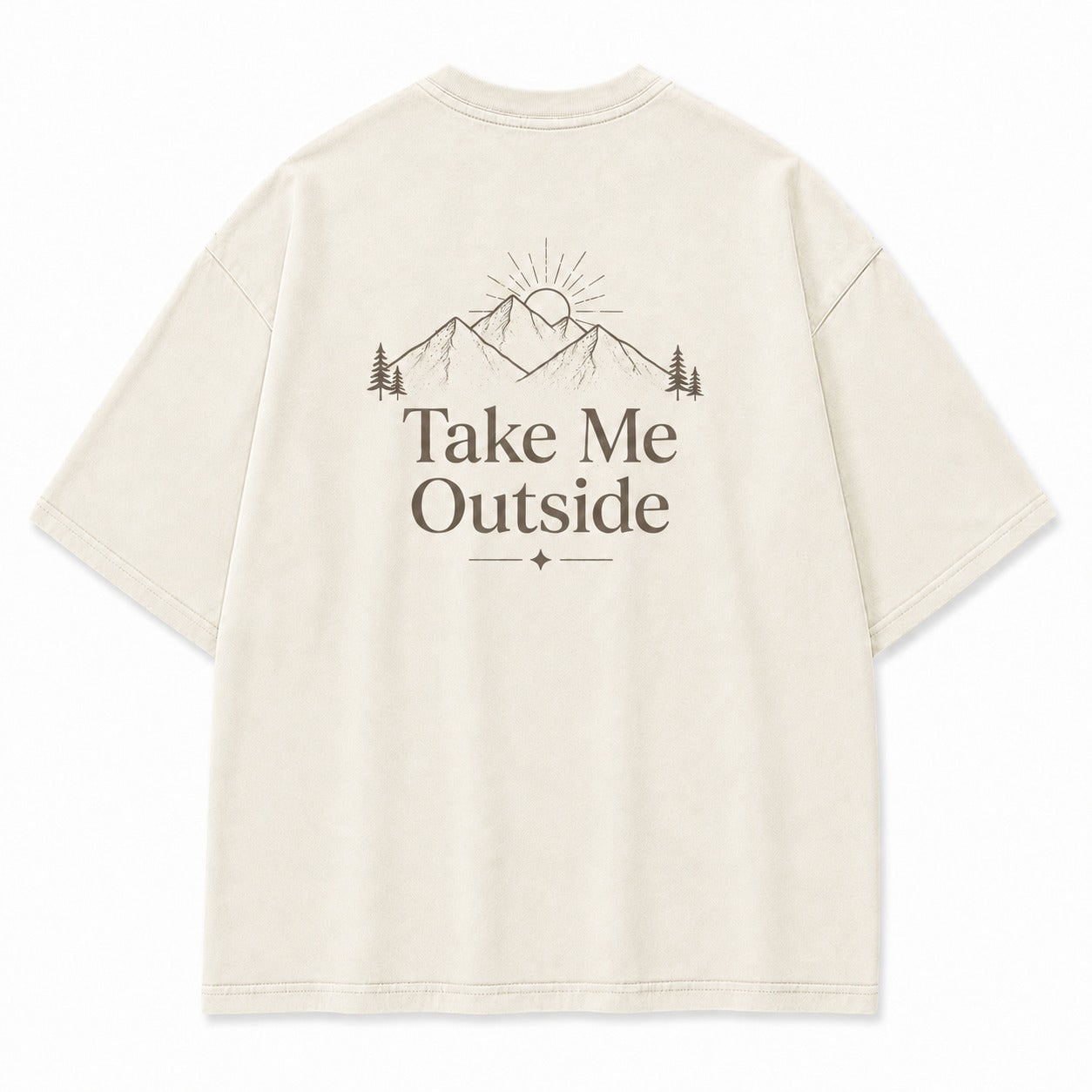 Take Me Outside Minimalist Mountain Tee