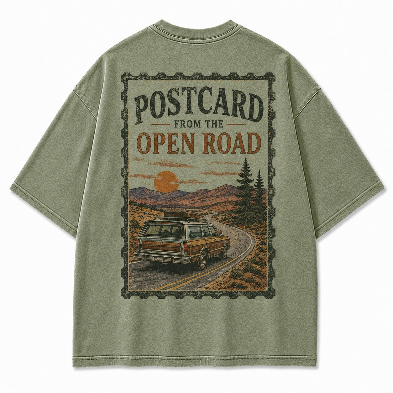 Postcard From the Open Road Tee