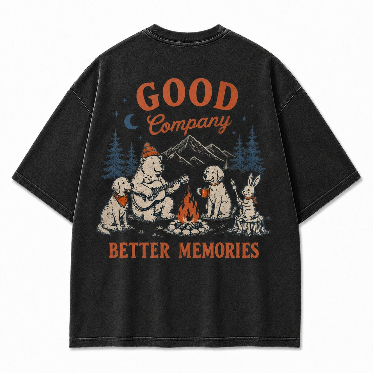Campfire Friends Adventure Graphic Tee