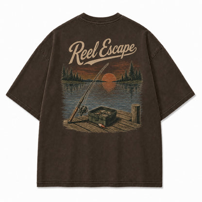 Reel Escape Lake Fishing Tee