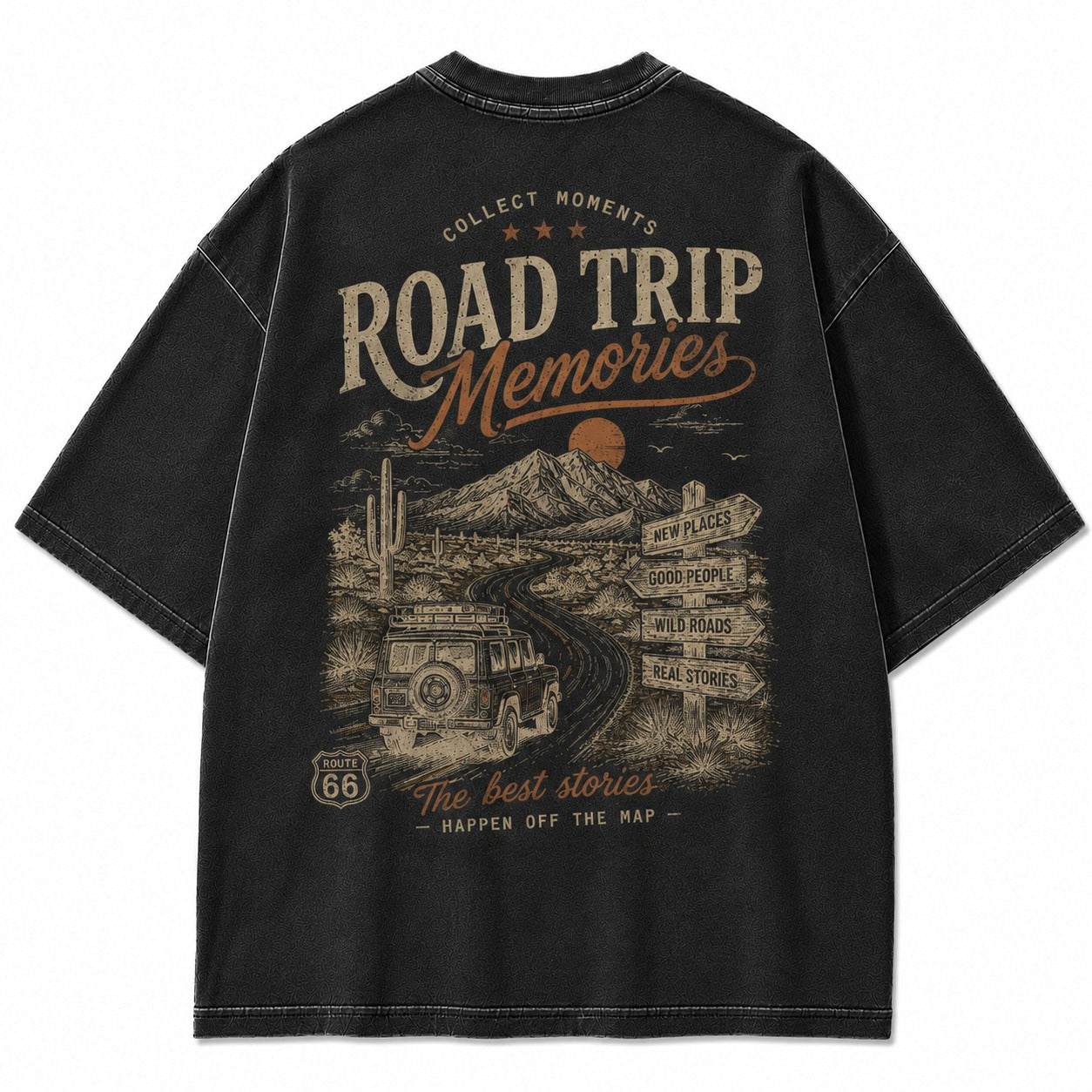 Desert Route Road Trip Graphic Tee