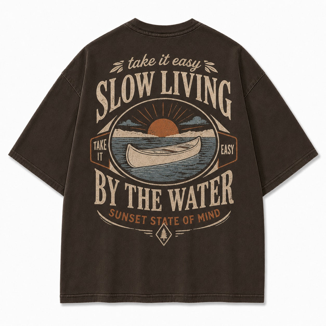 Slow Living By the Water Tee