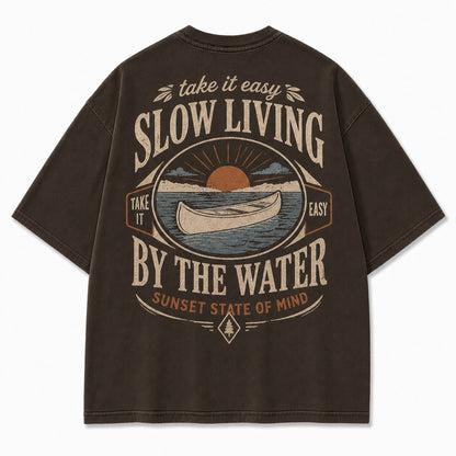 Slow Living By the Water Tee