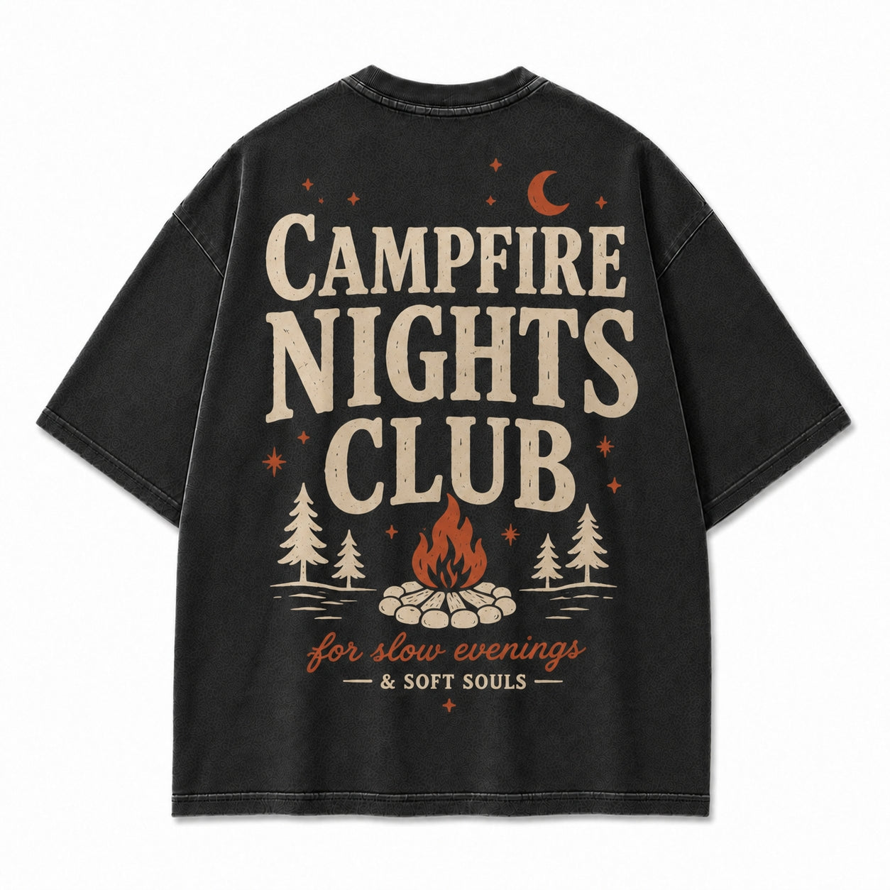 Campfire Nights Club Relaxed Graphic Tee