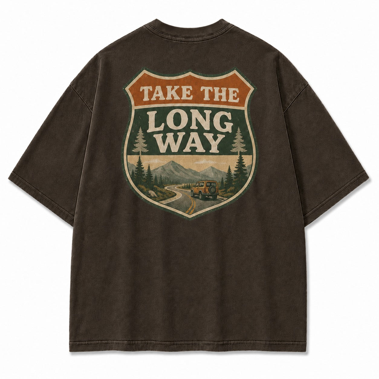 Take the Long Way Road Trip Tee