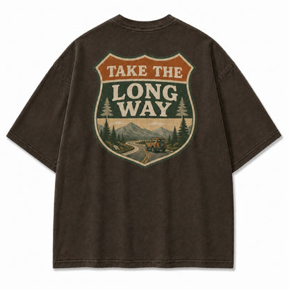 Take the Long Way Road Trip Tee