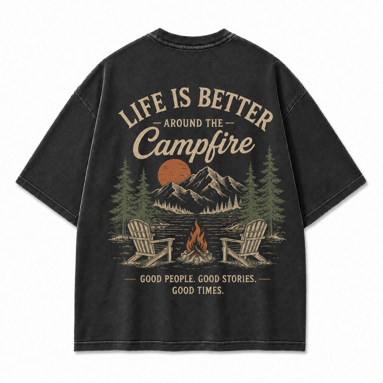 Campfire Evenings Outdoor Graphic Tee