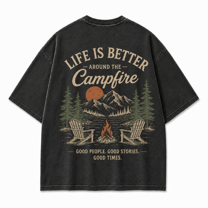 Campfire Evenings Outdoor Graphic Tee