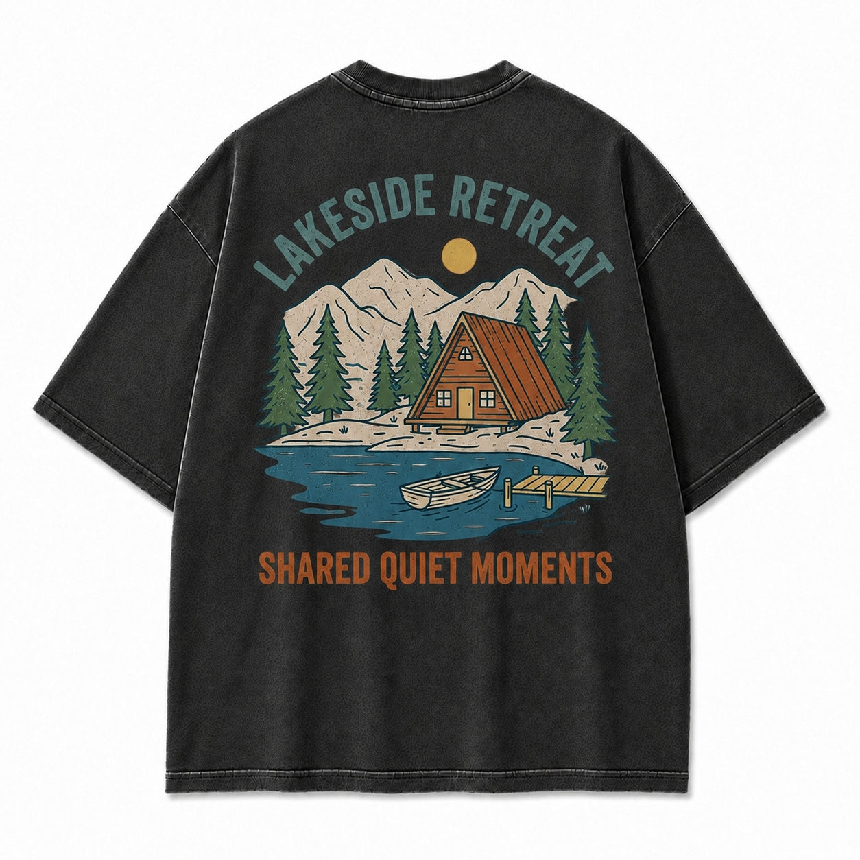 Lakeside Retreat Shared Quiet Moments Graphic Tee
