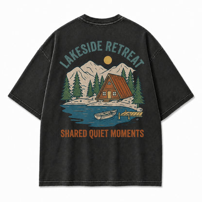Lakeside Retreat Shared Quiet Moments Graphic Tee