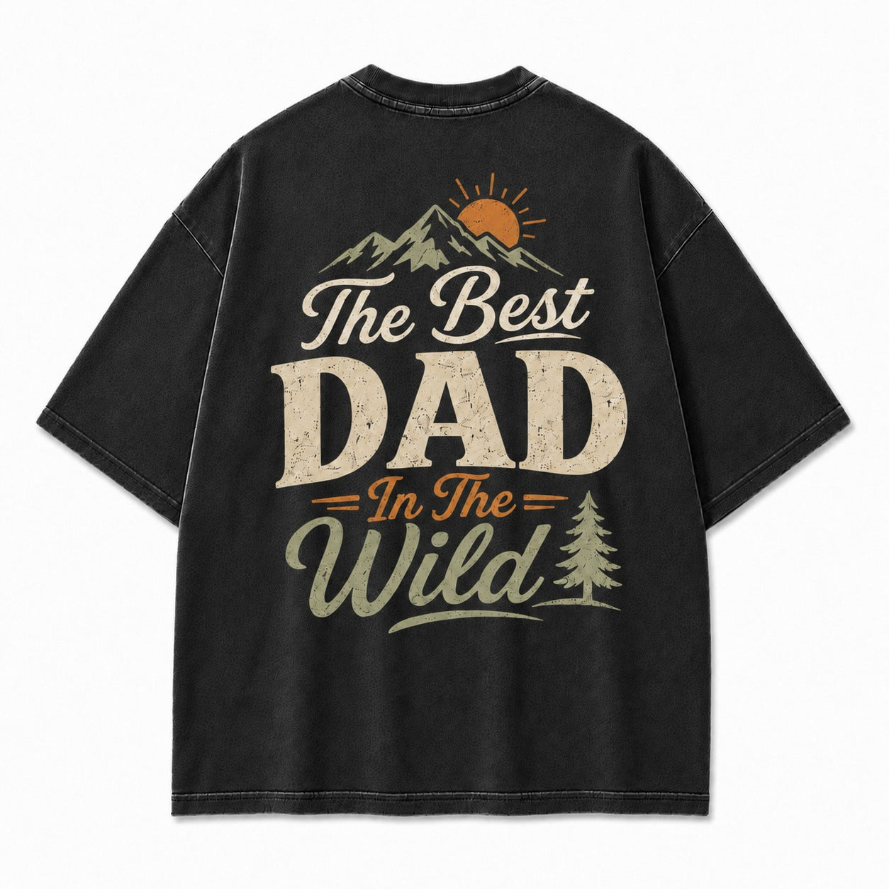 The Best Dad In The Wild Washed T-Shirt