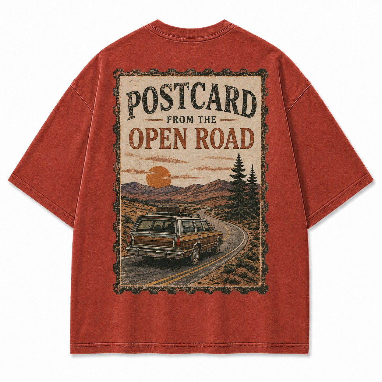Postcard From the Open Road Tee