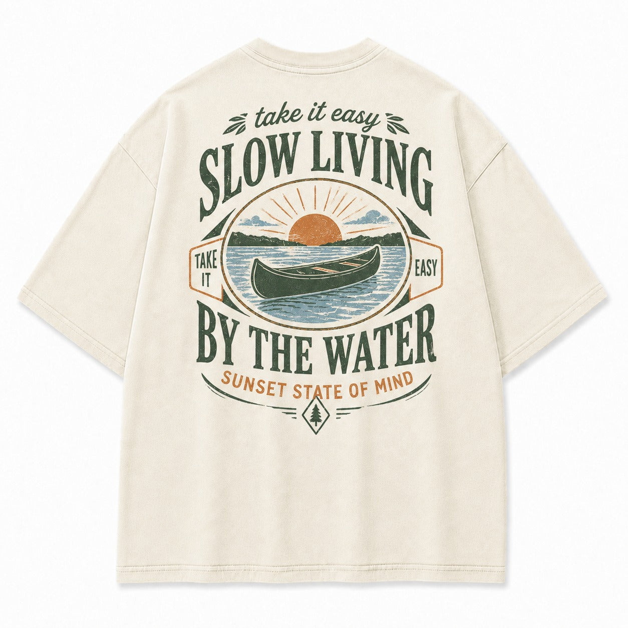 Slow Living By the Water Tee