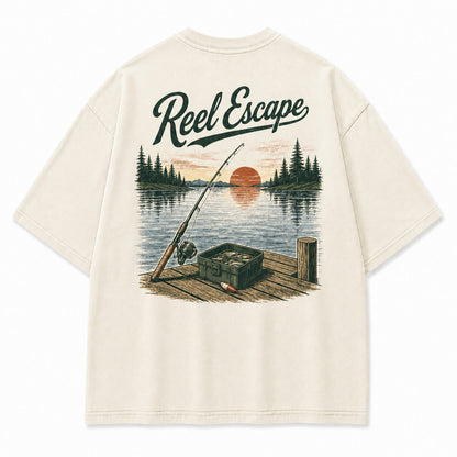 Reel Escape Lake Fishing Tee