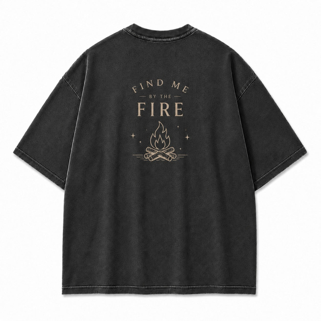 Find Me by the Fire Minimalist Campfire Tee