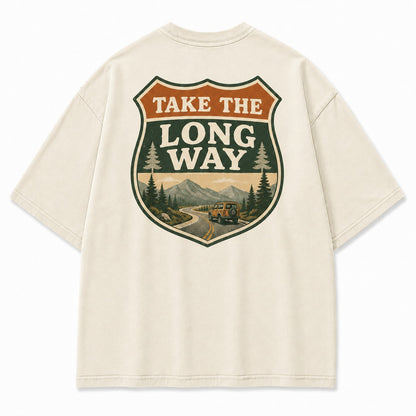 Take the Long Way Road Trip Tee