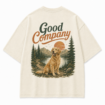 Where Good Company Comes with Four Paws Tee