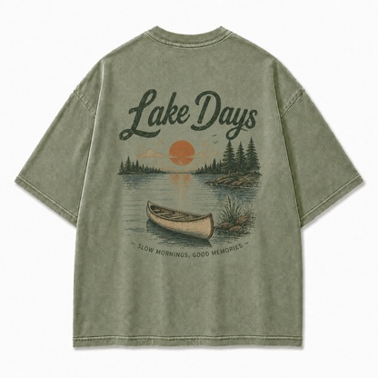 Where Quiet Lake Mornings Become Good Memories Tee