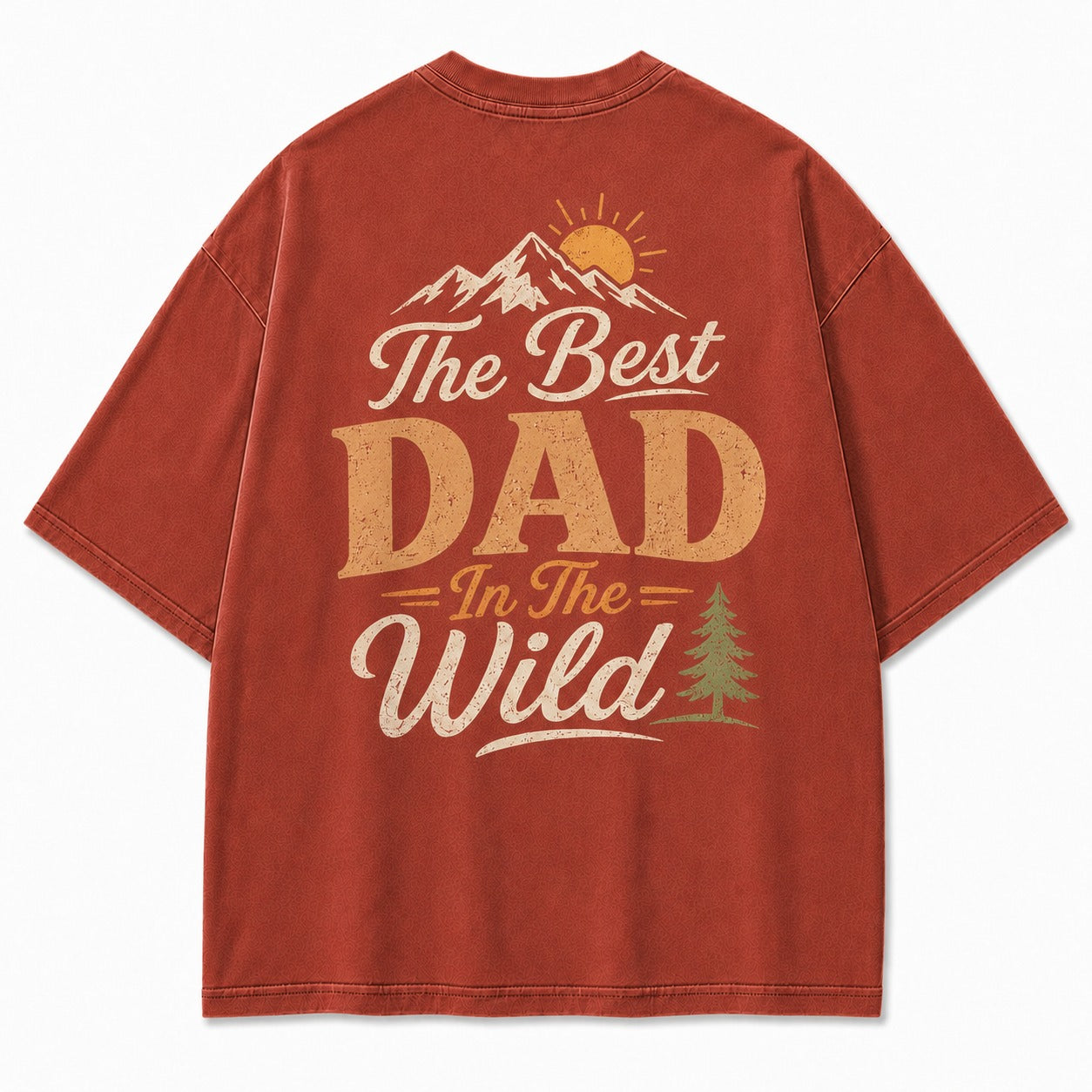 The Best Dad In The Wild Washed T-Shirt