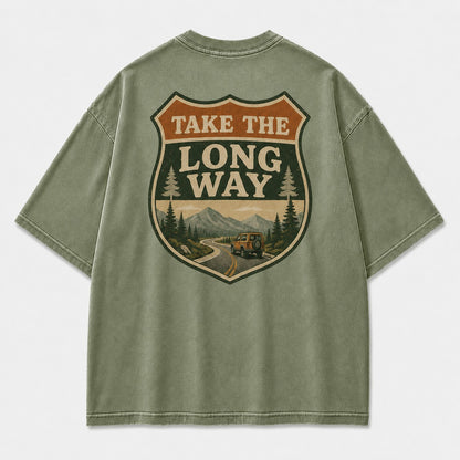 Take the Long Way Road Trip Tee