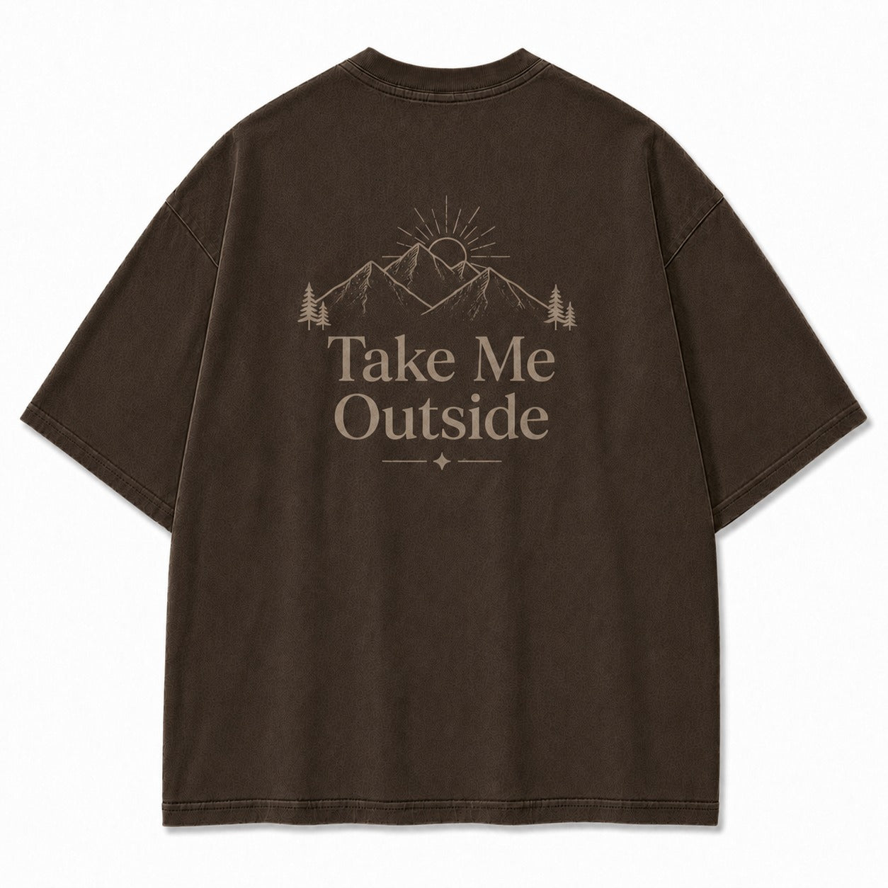 Take Me Outside Minimalist Mountain Tee