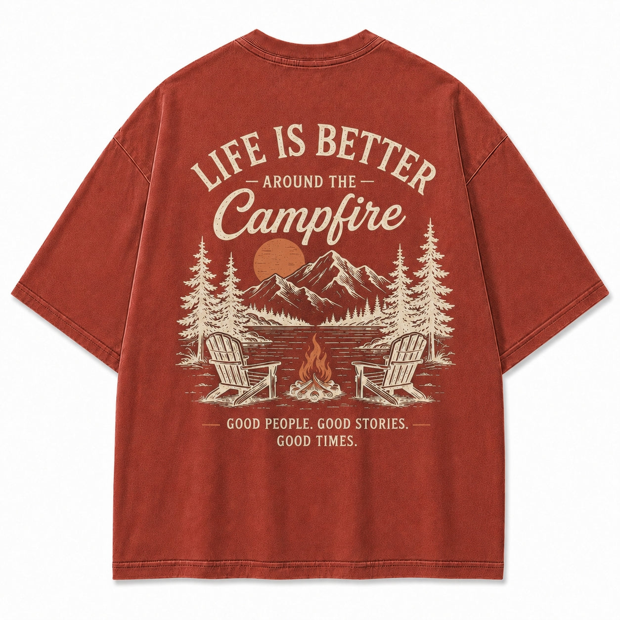 Campfire Evenings Outdoor Graphic Tee