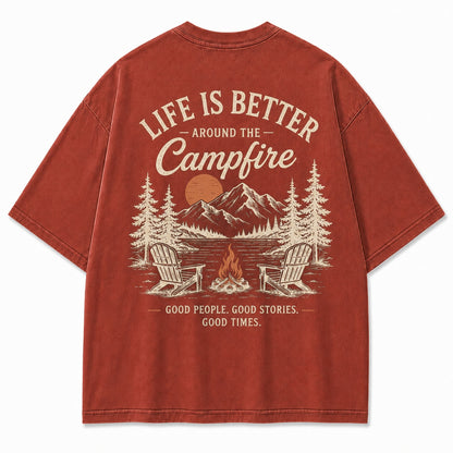 Campfire Evenings Outdoor Graphic Tee
