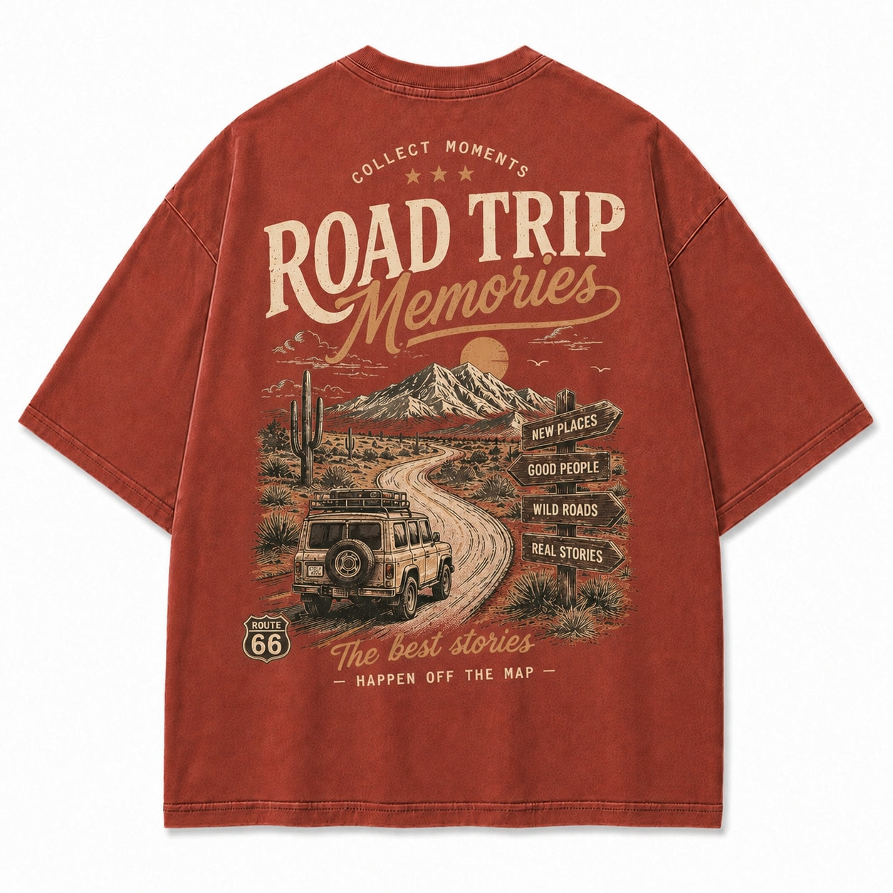 Desert Route Road Trip Graphic Tee