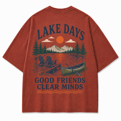 Lake Days Good Friends Tee