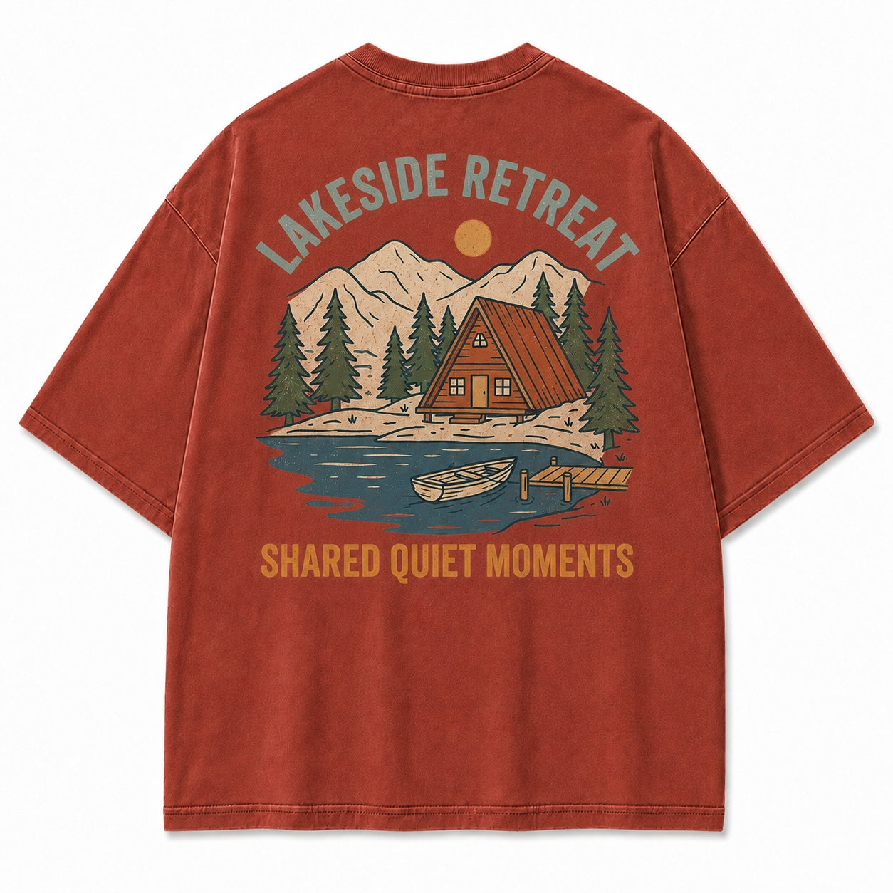 Lakeside Retreat Shared Quiet Moments Graphic Tee