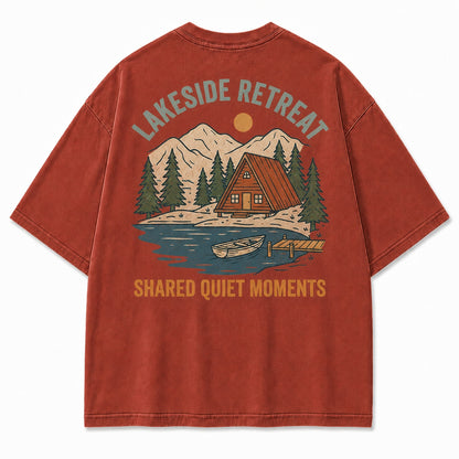 Lakeside Retreat Shared Quiet Moments Graphic Tee