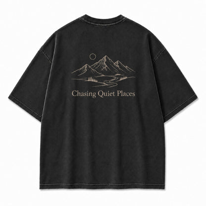 For Those Chasing Quiet Places Minimalist Mountain Tee