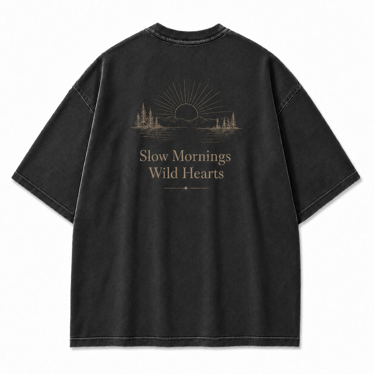 For Slow Mornings and Wild Hearts Minimalist Outdoor Tee